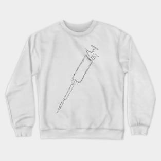 Pipette Hand Drawn Illustration Biology Gift Crewneck Sweatshirt